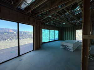 Misc room with concrete flooring