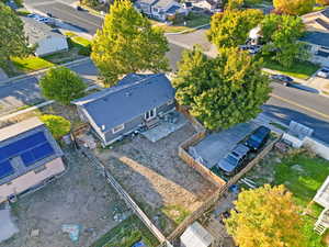 Aerial view of residential area