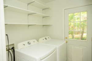 Laundry area with washer and dryer