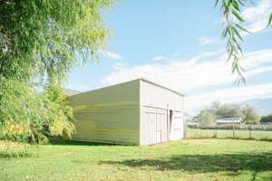 View of 24x24 outbuilding