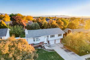 Drone / aerial view of mountains