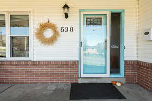 View of exterior entry