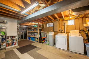 Unfinished Basement - Laundry