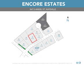 Map showing property parcels