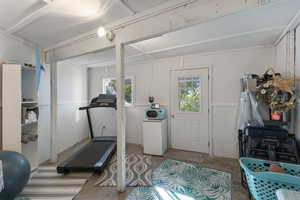 View of workout area