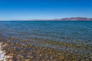 Water view featuring a mountainous background