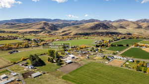 View of property location with rural landscape and a mountainous background