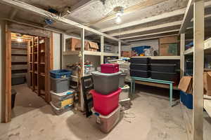 View of storage room