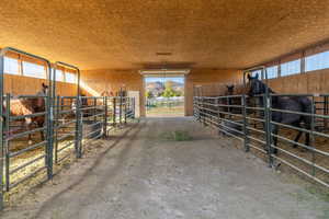 Horse barn #1 with a mountain view