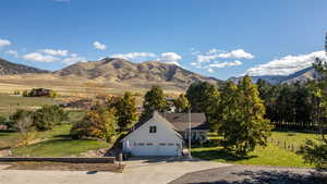 Mountain view featuring rural landscape