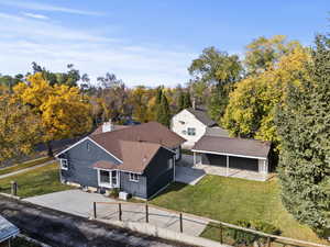 Aerial view of property and surrounding area