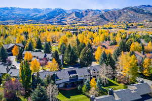 Aerial view of mountains