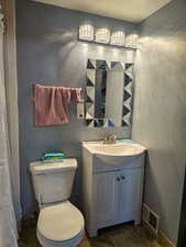 master bathroom with bathtub