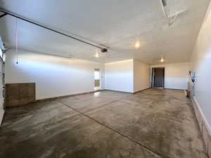 Garage with baseboards