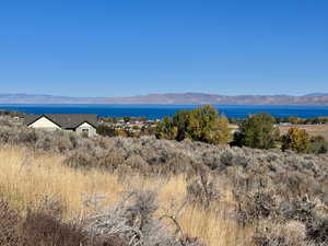 Bear Lake water view featuring mountains