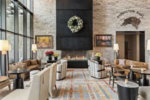 View of a portion of the building lobby