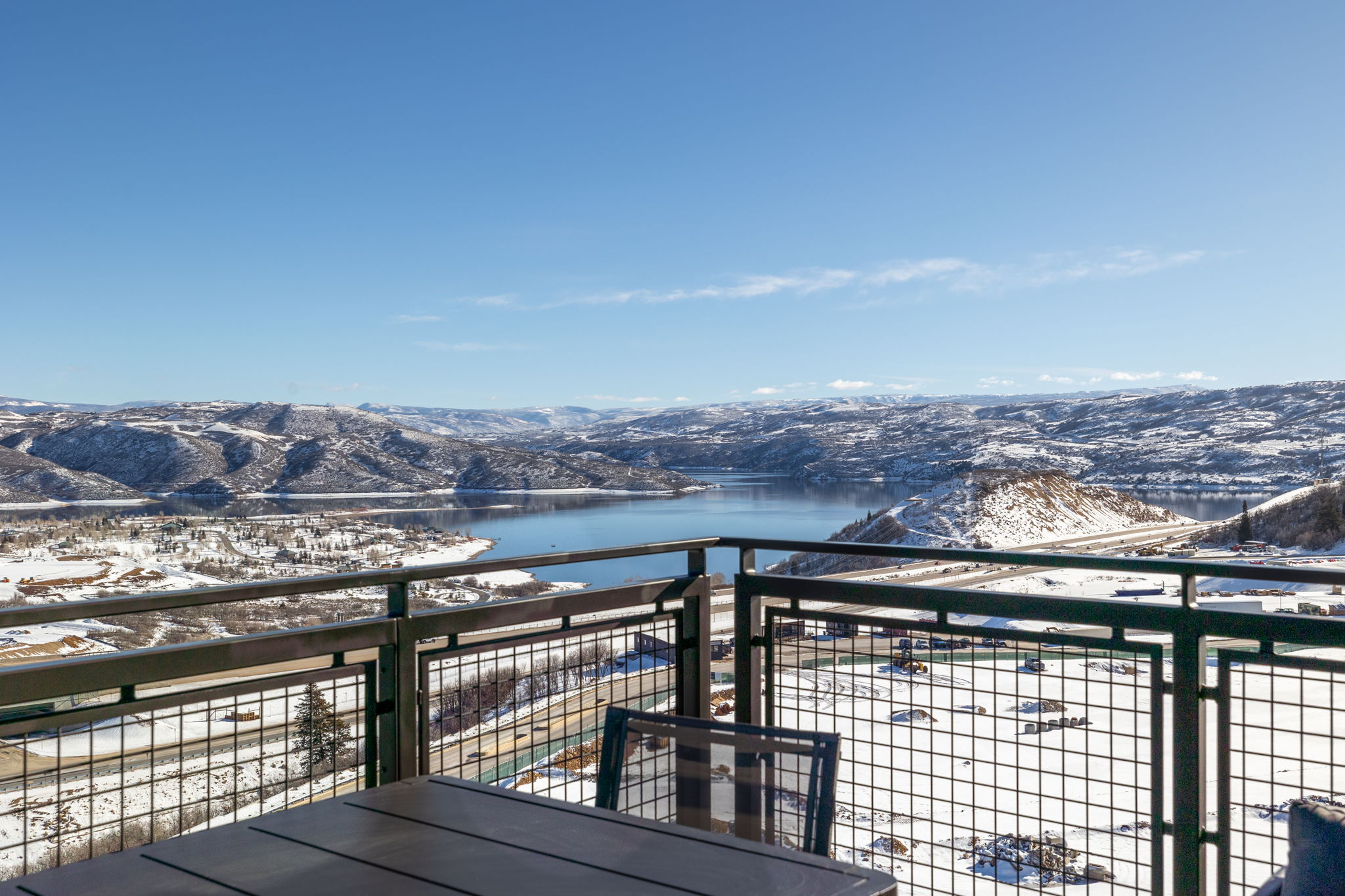 Private balcony with views