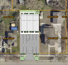 Map of property location featuring property parcel outlined