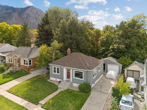 View from above of property