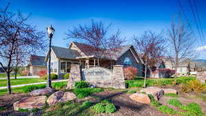 View of front of property featuring covered porch