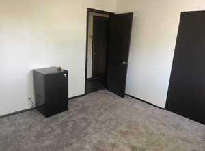 Empty room with carpet flooring