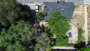View from above of property