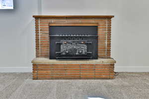 Detailed view of carpet flooring