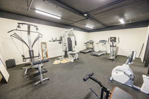 View of workout area