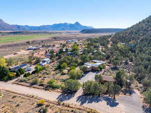 View of rural area with mountains and a desert landscape