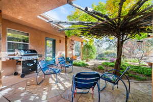 View of patio / terrace with a grill