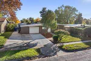 View of front of house featuring driveway