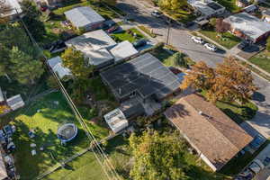 Aerial view of residential area
