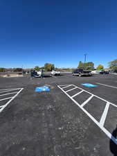 View of uncovered parking lot