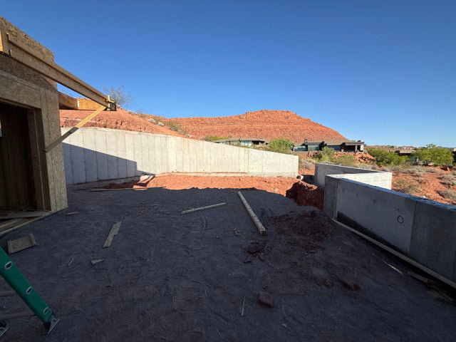 View of fenced yard