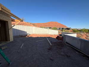 View of fenced yard