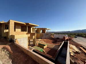 Deck with a mountain view