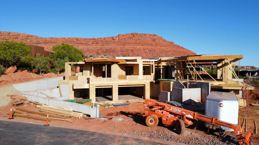 Property under construction featuring a mountain view