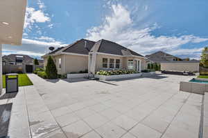 View of pool featuring a patio and outdoor lounge area