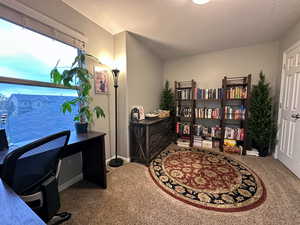 Office or bedroom with closet and