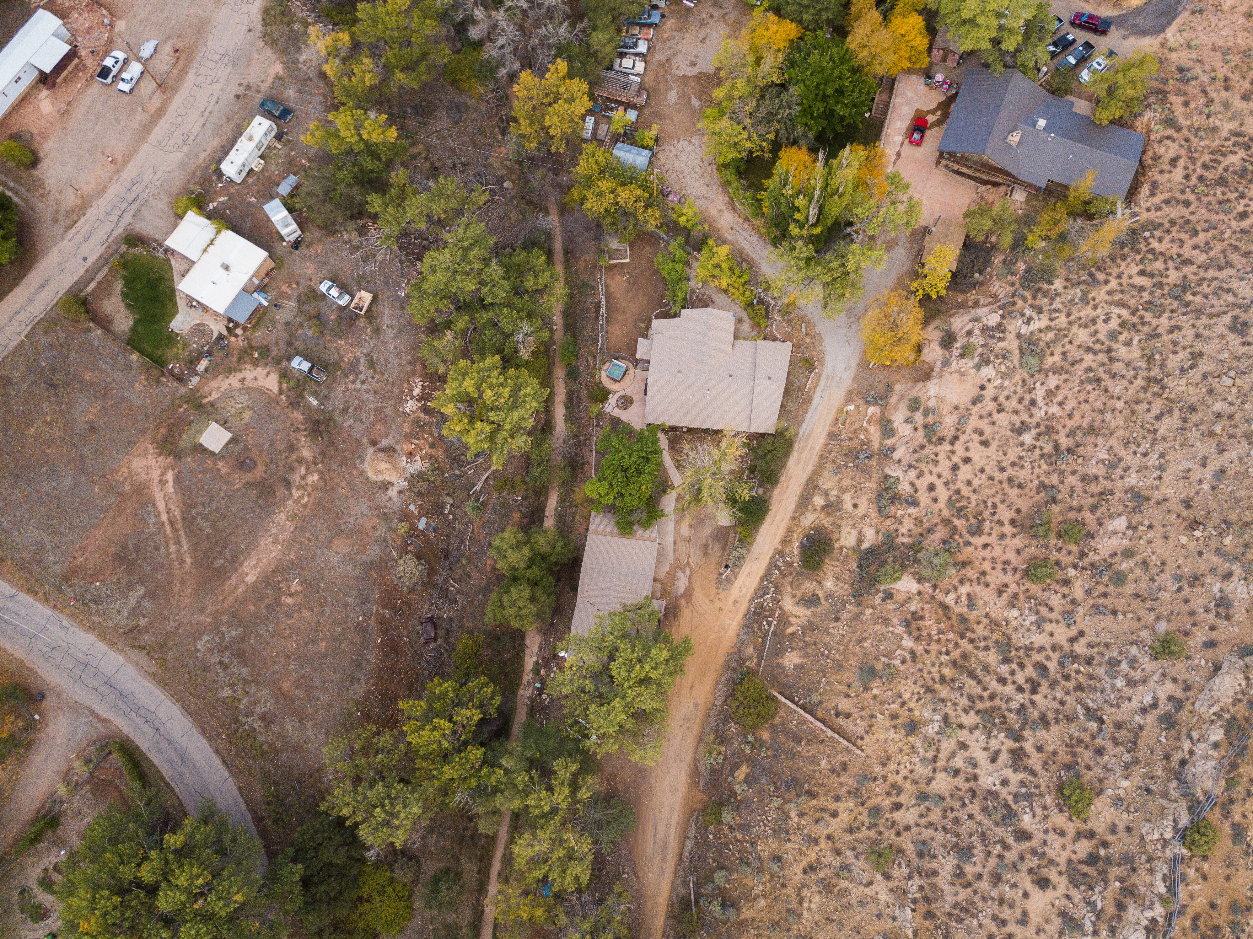 Aerial overview of property's location