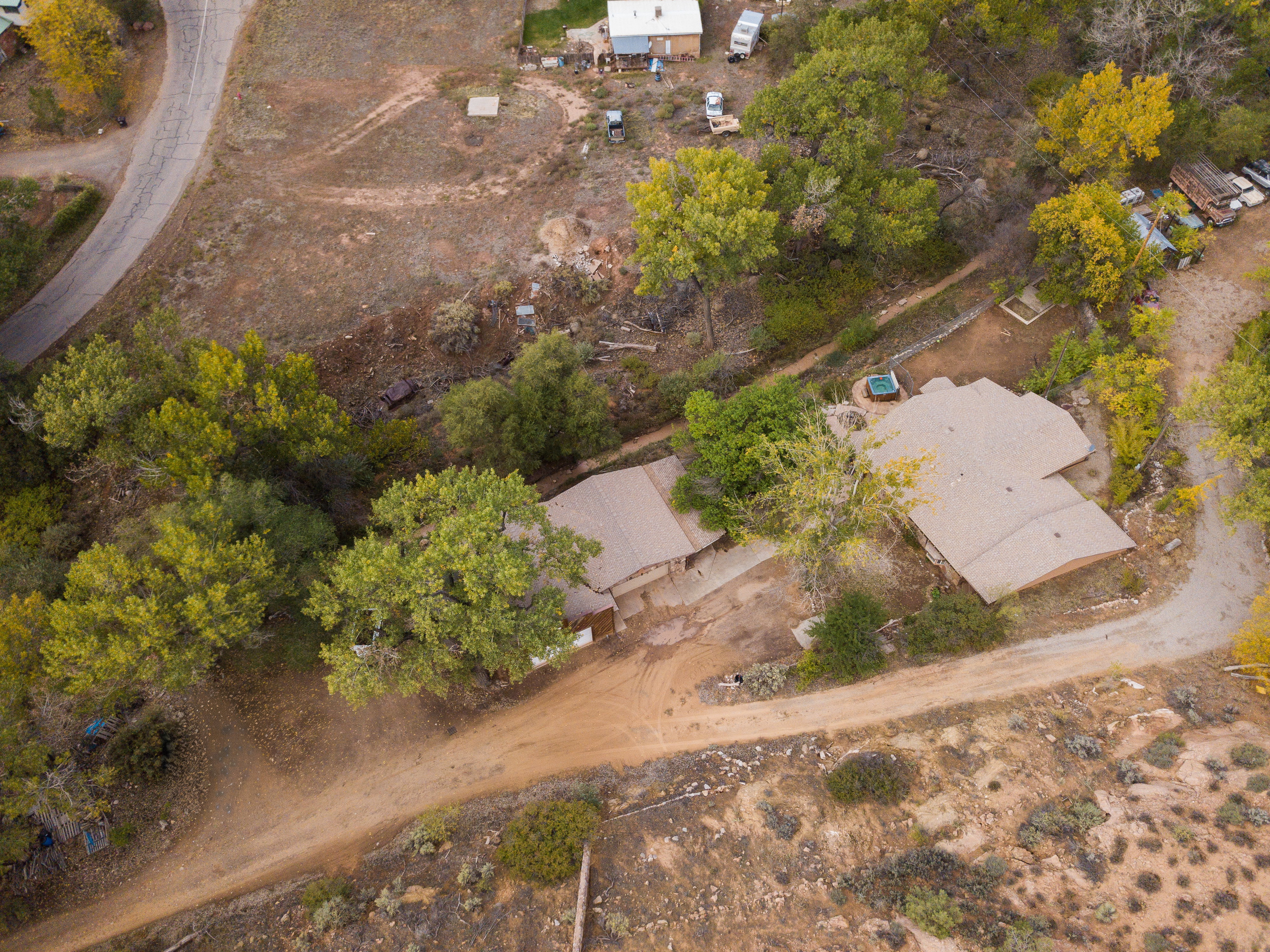 Aerial view of property and surrounding area