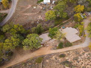 Aerial view of property and surrounding area
