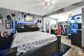 Bedroom featuring wood finished floors