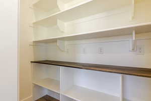 Detailed view of baseboards