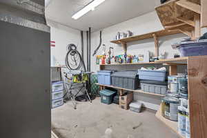 View of storage area