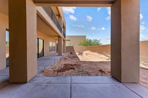 View of patio / terrace with a fenced backyard