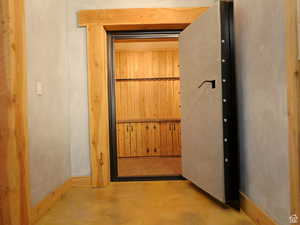 Interior space with baseboards