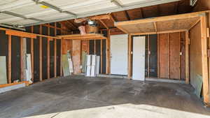 Garage with extra storage space