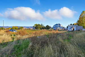 View of yard with a view of 1.15 acre lot