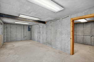 View of unfinished below grade area